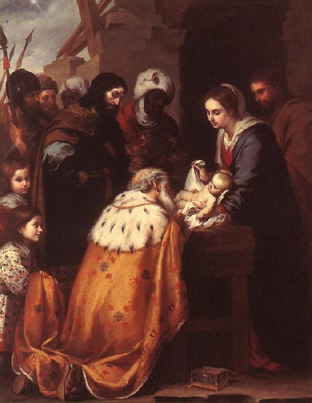 MURILLO, Bartolome Esteban Adoration of the Magi sg